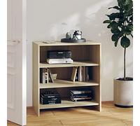 WRJENFSC Armoire d'appoint en chêne Sonoma 70 x 40,5 x 75 cm - Buffet à 3 étagères - Construction durable pour salon, couloir, chambre à coucher, cuisine