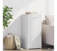 WRJENFSC Buffet blanc 40 x 42,5 x 93 cm en matériau dérivé du bois avec tiroir et porte, meuble de salon, moderne, miracle de rangement pour salon, couloir, chambre à coucher