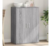 WRJENFSC Buffet gris Sonoma 60 x 31 x 84 cm en panneau de bois robuste - Meuble bas moderne avec capacité de charge de 90 kg - Peu encombrant - Pour salon, couloir, bureau et cuisine