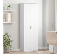WRJENFSC Buffet haut - Blanc - 60 x 35 x 180 cm - En bois - Meuble de rangement moderne avec portes - Design élégant pour salon, couloir et chambre à coucher