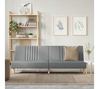 WRJENFSC Canapé-lit Gris 200x89x70 cm, Polyester/contreplaqué, rapido, Dossier 2 pos, Couchage 200x100 cm, 110 kg/siège