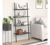 WRJENFSC Étagère à 4 étagères étroite et haute, noire, 64 x 34 x 150,5 cm, en acier robuste, pour salon, bureau, salle de bain