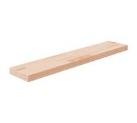 WRJENFSC Étagère murale étroite en chêne massif non traité 100 x 20 x 4 cm pour espace de rangement supplémentaire dans le salon, la cuisine, la salle de bain