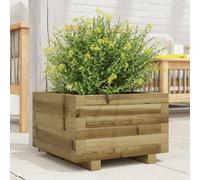 WRJENFSC Jardinière 40x40x26,5 cm en pin imprégné, Potager surélevé Robuste et décorative pour Balcon, terrasse et Jardin
