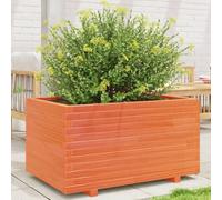 WRJENFSC Jardinière 90x60x49,5 cm en pin Massif Cire Marron Potager surélevé avec bac Potager Exterieur généreux et Style Rustique pour Balcon Patio et Jardin