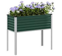 WRJENFSC Jardinière surélevée 100x45x90 cm Acier Vert, Potager surélevé et bac à Fleurs extérieur Robustes pour Balcon Jardin terrasse