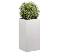 WRJENFSC Jardinière surélevée 40x40x80 cm en Acier Inoxydable Moderne avec Fond Ouvert pour Drainage, bac Potager extérieur Robuste et élégant pour Balcon terrasse Jardin