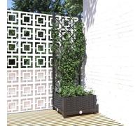 WRJENFSC Jardinière surélevée avec Treillis 40x40x121,5 cm en PP Robuste, bac Potager extérieur Balcon pour tomates, Roses et aromatiques