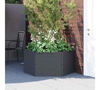 WRJENFSC Jardinière surélevée modulaire 160L en PP Anthracite 53x26x3,5cm par Panneau, Potager surélevé sans Outil pour Balcon terrasse Jardin Potager Exterieur