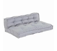 WRJENFSC Lot de 2 canapés modulaires - Gris - 120 x 80 x 38 cm - Tissu - Coussins d'assise modernes avec disposition flexible - Confortable et robuste - Pour salon, appartement et salon