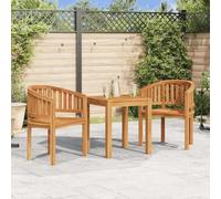 WRJENFSC Lot de 2 chaises de jardin extérieur en forme de banane, bois de teck massif 68x52x86 cm, finition lisse et résistance aux intempéries, siège confortable 60x49 cm pour terrasse balcon camping