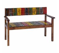 WRJENFSC Lot de 4 chaises Salle à Manger en Bois de récupération Massif Finition Bateau 45 x 45 x 86 cm Multicolore Vintage Robustes jusquà 110 kg pour Cuisine Salon Chambre