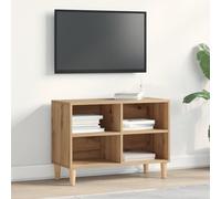 WRJENFSC Meuble TV - Buffet de salon - Chêne artisanal - Bois - Marron - 69,5 x 30 x 50 cm - Meuble TV moderne avec espace de rangement pour TV et accessoires de maison