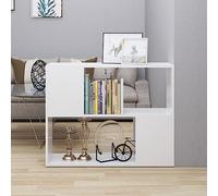 WRJENFSC Meuble TV en bois blanc 80 x 24 x 63 cm avec compartiment ouvert, élégant meuble TV pour salon