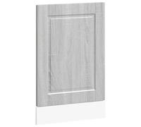 WRJENFSC Panneau de lave-vaisselle Porto 45 cm, panneau avant pour lave-vaisselle, façade de cuisine en bois gris sonoma, plaque de porte 45 x 1,5 x 57 cm