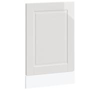 WRJENFSC Panneau de lave-vaisselle Porto en blanc brillant - Panneau avant pour lave-vaisselle encastrable - 45 x 57 cm - Façade de cuisine en bois robuste pour lave-vaisselle intégré