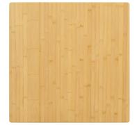 WRJENFSC Plateau de table en bambou laqué - 70 x 70 x 1,5 cm - Idéal comme plan de travail de cuisine ou d'extérieur - Plaque en bois robuste - Design moderne - Pour salon, balcon et bureau