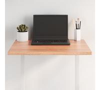 WRJENFSC Plateau de table en bois massif - 60 x 40 x 2 cm - En chêne avec bord naturel - Pour cuisine, bureau, balcon, comme plan de travail, salle à manger