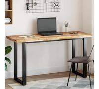 WRJENFSC Plateau de table en bois massif d'acacia - 120 x 50 x 4 cm - Rectangulaire - Robuste et durable - Avec finition à l'huile naturelle - Plaque en bois moderne pour table à manger, bureau