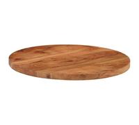 WRJENFSC Plateau de table rond de 40 cm en bois d'acacia massif non traité, 3,8 cm d'épaisseur, pour table de bar, table d'appoint, extérieur, intérieur, cuisine, salon, balcon et projets de meubles