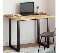 WRJENFSC Plateau Table 120x70x4 cm Bois d’Acacia Huilé Rectangle, Plateau de Bureau et Plan de Travail pour Maison, Cuisine, Salon