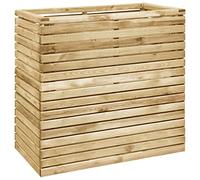 WRJENFSC Potager surélevé 100x50x100 cm en pin imprégné Vert, jardinière Haute résistante aux intempéries, bac Potager extérieur Facile à Assembler pour Balcon terrasse Jardin