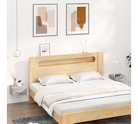 WRJENFSC Set 2 Tables de Chevet murales 35x35x20 cm Gris béton Bois d'ingénierie Design Flottant plafonnier Moderne Gain de Place pour Chambre Salon Bureau