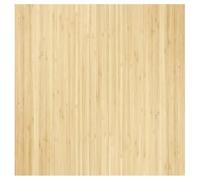 WRJENFSC Tapis en bambou rectangulaire - Naturel clair - 100 x 100 cm - Design moderne - Robuste et antidérapant - Pour salon, chambre à coucher, cuisine, balcon, salle à manger