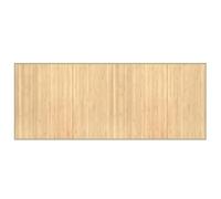 WRJENFSC Tapis rectangulaire 80 x 200 cm en bambou clair naturel design moderne robuste et durable pour salon, chambre à coucher, cuisine, salle à manger et balcon