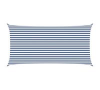 WRJENFSC Voile d'ombrage à angle droit - 6 x 3 m - Protection contre le vent et l'ombre - En polyester Oxford - Pour terrasse et jardin - Bleu et blanc - Cordes incluses