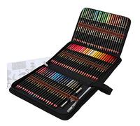 WRKEY Crayon de Couleurs Aquarelle Set, 72 Crayons Aquarellables avec Système Anti-casse pour Enfants ou Adultes, Crayon de Couleurs Professionnel Hydrosolubles pour Mélanger, Superposer et Aquarelle