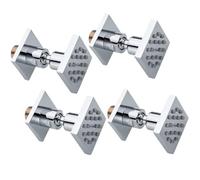 WRKMH 4pcs Douches Latérales Chromé 2 Fonction Jets Latéraux Réglables Jets de Pulvérisateur de Massage Carré 50 * 50mm Laiton Latéral à Jet Buses de Massage