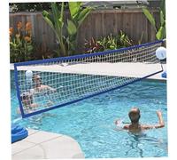 WRLCOVA Net de Volleyball de Piscine, Filet Plage Plage réglable 15 × 3 Pieds avec Sac Portable, Jeux Piscine Lourds pour Jardin, Jeux d'eau, extérieur, extérieur