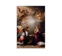 WRLIFWJXU Bartolome Esteban MurilloPoster sur toile Peinture à l'huile Décoration Art Poster à suspendre Peinture Maison Salon Chambre Salle à manger 20 x 30 cm Sans cadre
