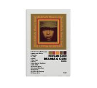 WRLIFWJXU Erykah Badu Mama's GunPoster sur toile Peinture à l'huile Décoration Art Poster Peinture à suspendre pour la maison, le salon, la chambre à coucher, salle à manger 20 x 30 cm Sans cadre