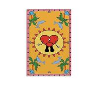 WRLIFWJXU Jhayco Song Bad Bunny TarotPoster Toile Peinture à l'huile Décoration Art Poster Peinture à Suspendre Maison Salon Chambre Salle à manger 60 x 90 cm Sans cadre