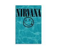 WRLIFWJXU Nirvana Poster sur toile Peinture à l'huile Décoration à suspendre Décoration Maison Salon Chambre à coucher Salle à manger 50 x 75 cm Sans cadre