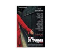 WRLIFWJXU Poster sur toile « Je Taime1 », style Paris, Je Taime1, sans cadre, pour salon, chambre à coucher, salle de jeux, bureau - 20 x 30 cm