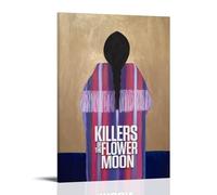 WRLIFWJXU Toile murale Killers of The Flower Moon4 - Décoration murale à thème lune - Affiches sur toile pour salon, chambre à coucher, salle de jeux, bureau - 20 x 30 cm - Style cadre
