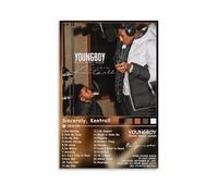 WRLIFWJXU YoungBoy Never Broke Again Sincerely, Kentrell Poster sur toile, peinture à l'huile décorative à suspendre, pour maison, salon, chambre à coucher, salle à manger, 50 x 75 cm, sans cadre