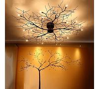 WRLYTNG Plafonnier LED Moderne Branche d'arbre Nordique Fer plafonniers Salon Chambre lustres Plafond décor à la Maison luminaires hôtel Clubhouse décoration éclairage