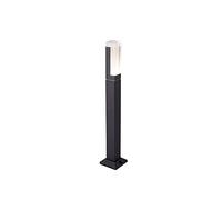 WRMING 5W LED Lampadaire Exterieur Jardin Moderne, Borne Lumineuse Terrasse, Moderne Désign Borne Eclairage pour Chemins Terrasse Patio, Noir, 3000K Blanc Chaud, 500lm,60cm