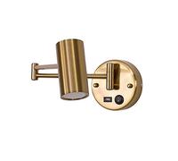 WRMING LED Lampe Murale Interieur avec Interrupteur, Lampes de Lecture Murale Pliante Design Moderne, E27 Applique Murale Chambre Orientable, avec Port USB, Lampe Architecte Murale pour Salon Bureau