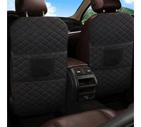 WRNHZNEW Tapis Anti-Coup de Pied pour Dossier de Siège de Voiture pour Tesla Model 3 2017-2023, Cuir Protecteur Dossier Siège Voiture Anti-salissure Protection Dossier Accessoires,Black