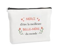 WRNZL Cadeau Belle Mere Cadeau Belle Maman Noel Fete des Meres Anniversaire Retraite Paques Halloween Merci Cadeaux Beau Parents Idee Original Utile Insolite Trousse Maquillage