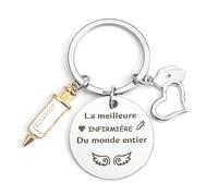 WRNZL Cadeau Infirmiere Accessoires Cadeau pour Etudiant Medecine Infirmière Medecin Etudiant Infirmier Noel Anniversaire Paques Halloween Retraite Merci Cadeaux Idee Original Utile Porte Clef