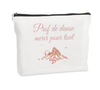 WRNZL Cadeau Prof de Danse Merci Cadeau Fin D'année Professeur Danse Noel Fete des Meres Anniversaire Paques Halloween Retraite Cadeaux Prof Idee Original Utile Insolite Trousse Maquillage
