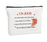 WRNZL Cadeau Saint Valentin Femme Amour Cadeau Amoureux pour Ma Femme Couple Copine Fete des Meres Noel Anniversaire Paques Halloween Retraite Merci Cadeaux Idee Original Utile Trousse Maquillage