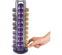 Wrobic Porte-capsules Nespresso rotatif pour 40 capsules OriginalLine (noir expresso)