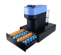 Wrobic Tiroir de rangement pour capsules de café Nespresso Vertuo, Dolce Gusto, K-Cup, support de dosettes, organisateur de comptoir de cuisine (24 à 40 dosettes)
